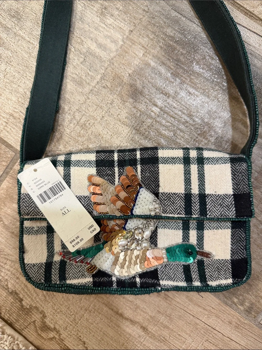 Anthropologie The Fiona Beaded Shoulder Bag NWT
